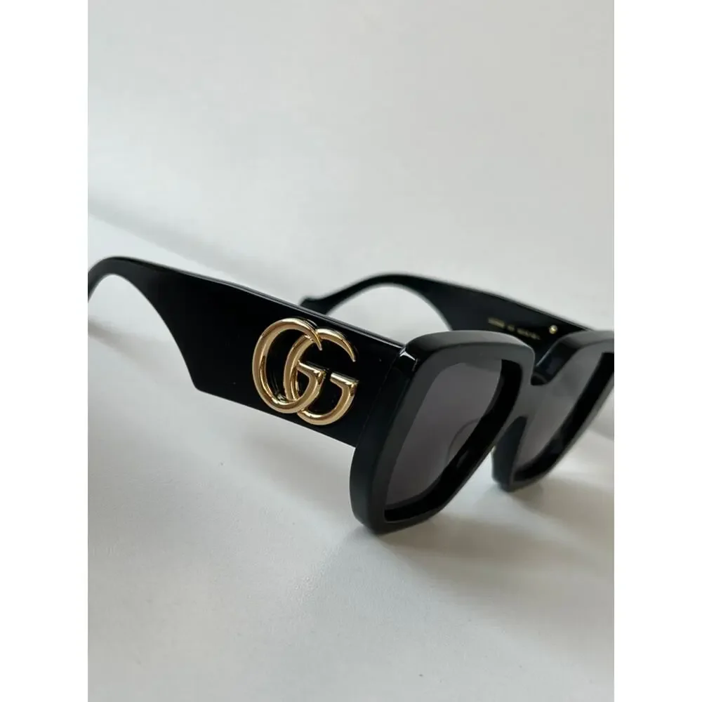 NEW Gucci GG0956S Black Marmont Oversized Sunglasses